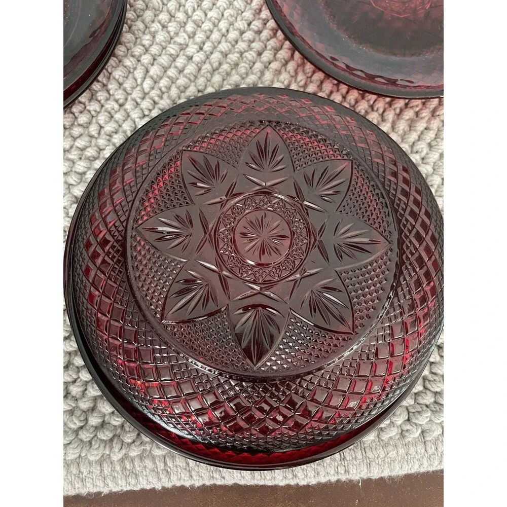 Cristal D'Arques Durand Luminarc Red Glass 8